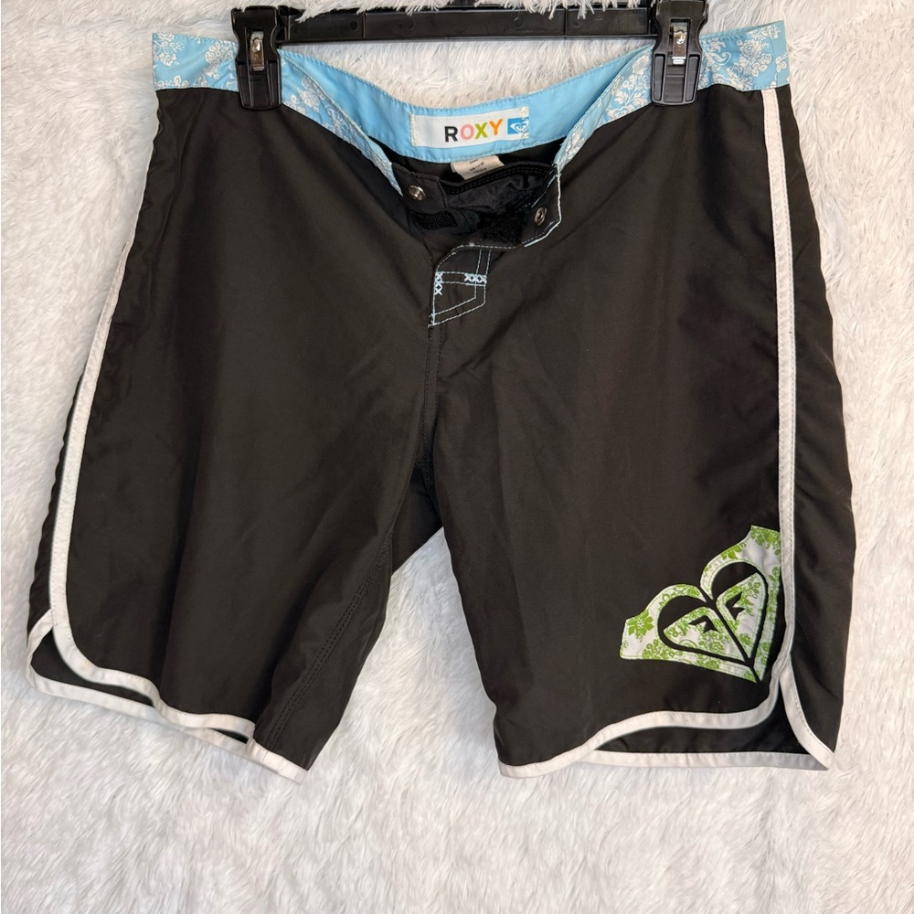Roxy Black and Light Blue Board Shorts - Picture 10 of 16